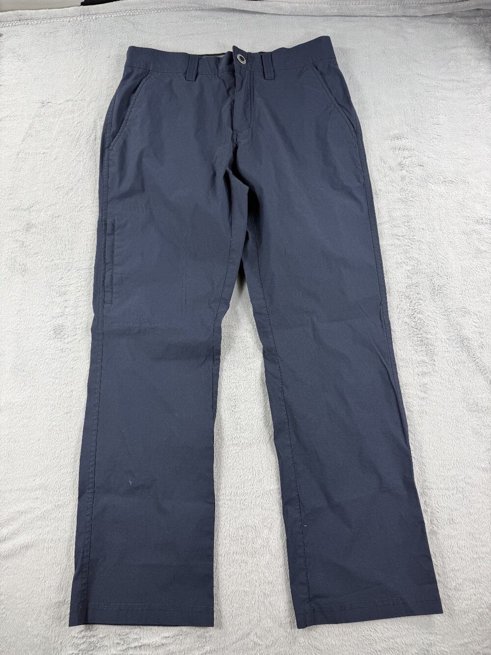 Orvis Men's 32x30 Performance Tech Stretch Hiking Flat Front Pants Navy